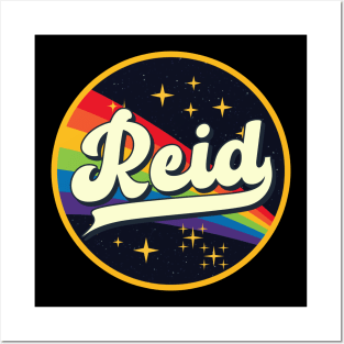 Reid // Rainbow In Space Vintage Style Posters and Art